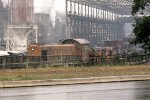 Lone Star Steel Alco switcher #4 works scrap tracks.